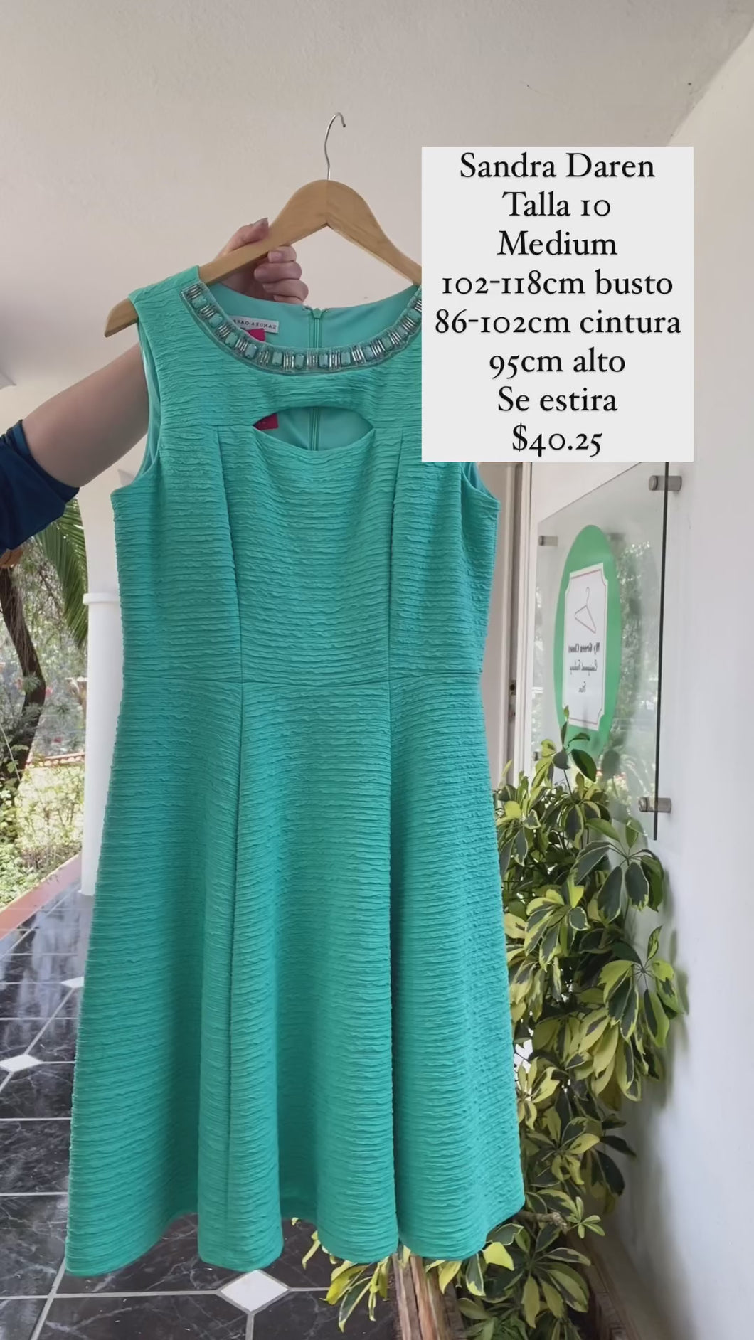 Vestido Sandra Daren Talla 10/Medium