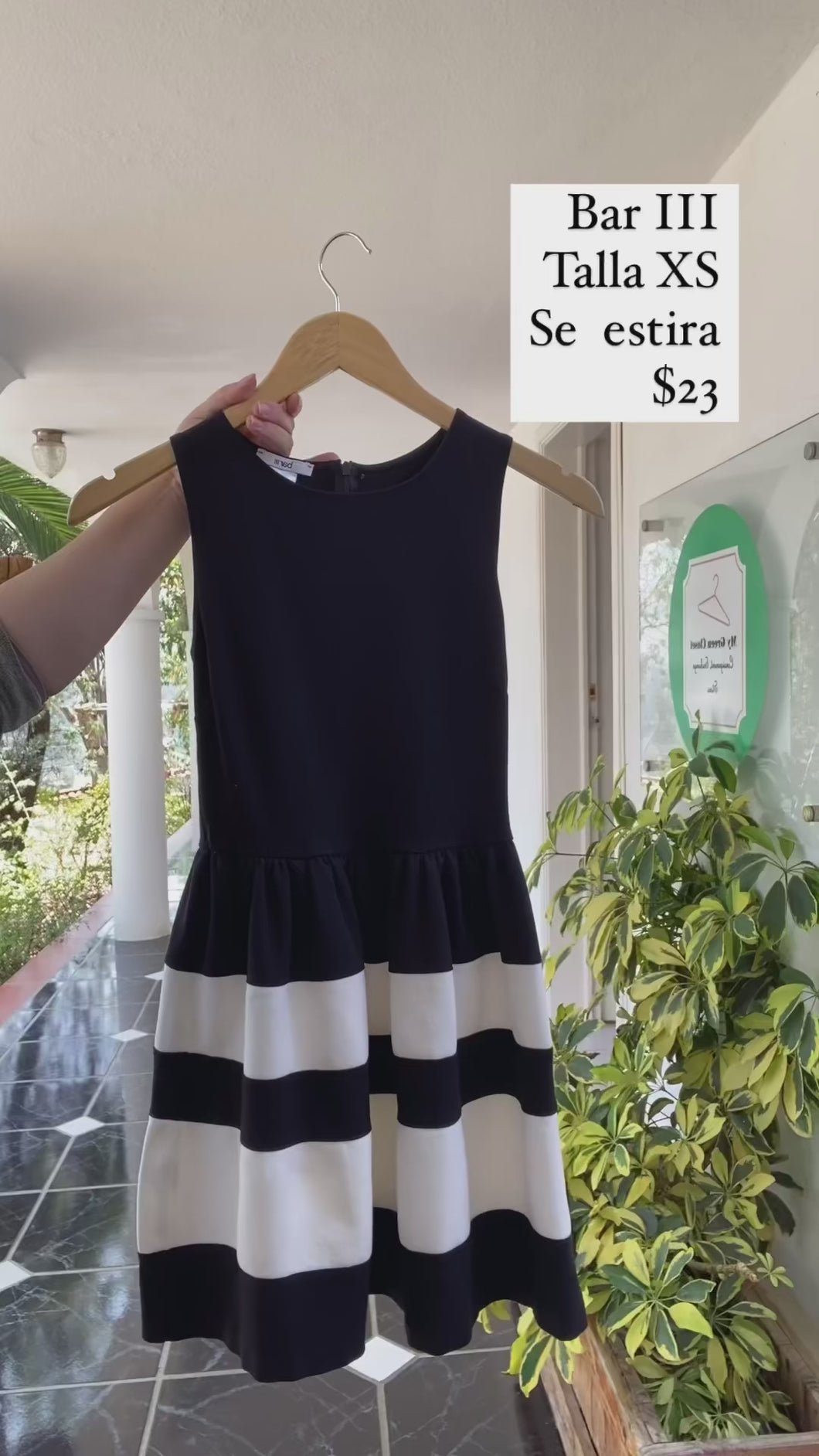 Vestido Bar III talla XS