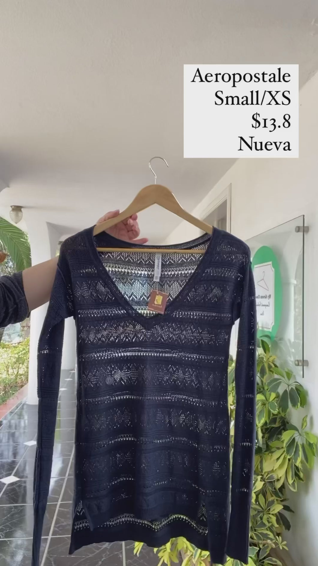 Blusa tejida Aeropostale XS/S nueva