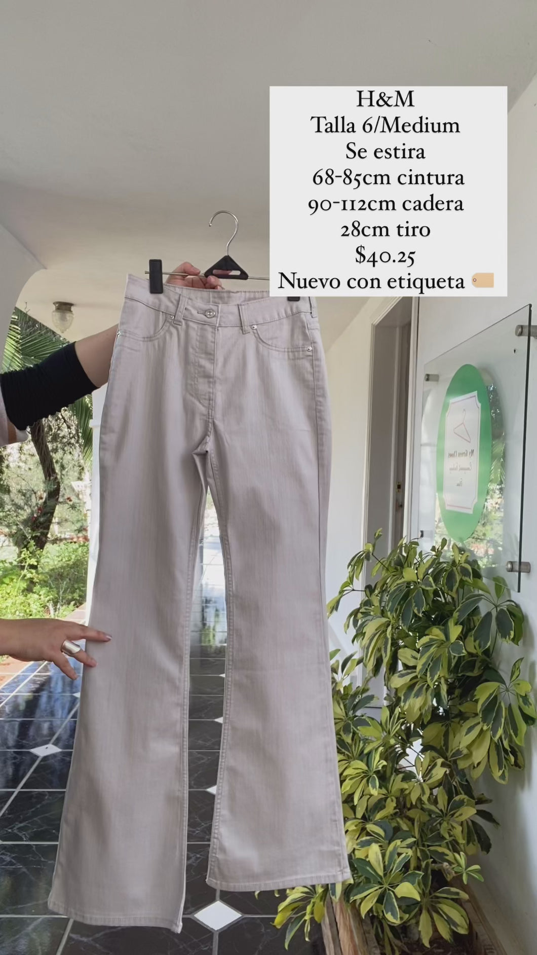 Pantalon H&M Medium Nuevo con etiqueta